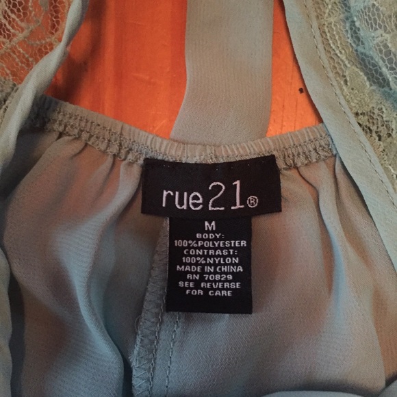 Rue 21 blouse, mint green, M - Picture 3 of 4